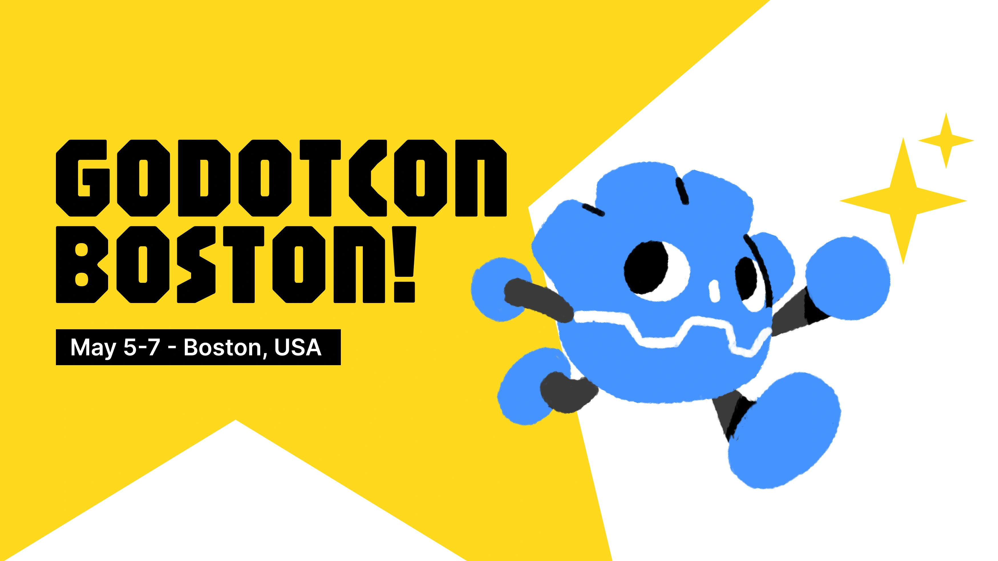 GodotCon Boston 2025 event banner